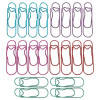 20 PCS Metal Pen Clips for Notebook, 5-Color Paper Clip Pen Holders for Journal Planner, Carbon Steel Pencil Holder Clip Office School Supplies Plann