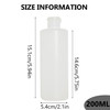 UPSTORE 2PCS Empty Refillable Plastic Clear Soft Tube Squeeze Bottle Jars With Flip Cover Cosmetic Makeup Packing Storage Holder Containers for Toner