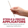 Dealmed 6" Cotton-Tipped Wood Applicators  200 Sterile Cotton-Tipped Applicators for Application of Medication, Cleaning Skin, Arts, Crafts and More