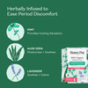 The Honey Pot Company - Herbal Postpartum Pads w/Wings - Infused w/Essential Oils for Cooling Effect, Organic Cotton Cover, & Ultra-Absorbent - Femin