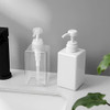 Pump Bottle, Refillable Plastic Empty Lotion Soap Dispenser Liquid Container for Bathroom Shampoo and Body Wash, 15oz/450ml Clear 2 Pack