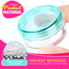HNYYZL Sample Container,5 Gram Empty Plastic Cosmetic Pot Jars for Eye Shadow Nails Powder Jewelry Cosmetic Lip Balm Lip Gloss Cream Lotion(10 colors