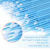 G2PLUS 500PCS Cotton Swabs, Disposable Micro Applicators Brush for Makeup and Personal Care Cosmetic Brush, Micro Swabs for Eyelash Extensions, Nails