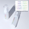 LONGWAY 1.7oz 50ml Airless Cosmetic Cream Pump Bottle Travel Size Dispenser Refillable Containers/Foundation Travel Pump Bottle for Shampoo?Pack of 6