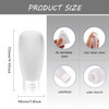10 Pack 60ml/2oz Plastic Squeeze Tubes Travel Bottles Refillable Translucent Frosted Soft Cosmetic Container with Flip Cover for Facial Cleanser Sham
