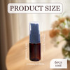 6PCS 10ML 0.34oz BPA Free Brown Empty Portable Pump Press Bottles Jars Pot Container For Makeup Foundations Cosmetic Skin Care Lotion Cream Liquid Es
