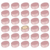 0.5 oz Screw Top Aluminum Tin Jar with Screw Lid and Blank Labels (Rose Gold - Pack of 32)