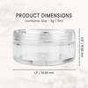 (Quantity: 200 Pieces) Beauticom 5G/5ML Round Clear Jars with Screw Cap Lid BPA Free