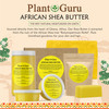 Plant Guru Raw African Shea Butter 16 oz. 100% Pure Natural Unrefined YELLOW - Ideal Moisturizer For Dry Skin, Body, Face And Hair Growth. Great For