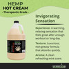 GreenIVe Hemp Hot Cream | Warming Massage Lotion with Camphor & Menthol | Topical Body & Muscle Rub (128 Fl Oz)