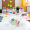Transparent Visible Washi Packaging Tape Dispenser Cutter Roll Tape Holder Organizer Desktop Office Tape Holder,Cute Tape Dispenser,DIY Sticker Roll