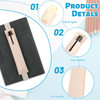 Yuomeaz 3 PCS Elastic Band Pen Holder for Notebook, PU Leather Pencil Holder Loop, Adjustable Pens Sleeve Pouch for Journal, Office Books School (Bla