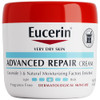 Eucerin Advanced Repair Body Cream for Very Dry Skin, Fragrance Free Daily Body Moisturizer, 16 Oz Jar