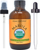 PRIME NATURAL Organic Marula Oil 4oz/120ml - USDA Certified - Cold Pressed, Unrefined, Virgin - 100% Pure, Natural, Vegan, Best for Face, Body, Hair,