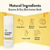 ECZEMA HONEY Gentle Face & Body Lotion Stick - Moisturizing Colloidal Oatmeal Hand Cream for Extremely Dry Skin - Eczema Lotion Helps Psoriasis, Derm