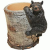 Black Bear Cub Climbing a Birch Pen Pencil Holder Cup, 4.25-inch