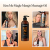 Mango Sensual Massage Oil for Couples - Alluring Tropical Full Body Massage Oil for Date Night and Nourishing Body Moisturizer with Sweet Almond - Ve
