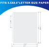 Aegero 50 Pack Clear Sheet Protectors, 5.5 x 8.5 inch Page Protectors for Mini 3 Ring Binder,Top Loading Paper Protector for Documents and Photos