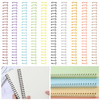 100 Pcs Binding Wire Double Loop Wire Binding Spines Double Loop Binding Wire, 9/16" Cinch Binding Wires Double Spiral Binding Ring Coil 10 Colors 23
