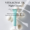 Dr. Different VITAACNAL TX Night Cream for Face - Soothing & Nourishing Retinal Sebum Control Night Cream For Acne-Prone Skin - Blackheads Care Oil-F