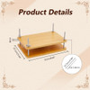 DICOSMETIC Book Press Bamboo Book Press Bookbinding Stable Book Binding Tool Manual Paper Press Handmade Book Binding 2 Floor Portable Book Binding K