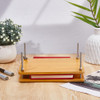 DICOSMETIC Book Press Bamboo Book Press Bookbinding Stable Book Binding Tool Manual Paper Press Handmade Book Binding 2 Floor Portable Book Binding K