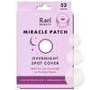 Rael Pimple Patches - Miracle Overnight Spot Cover, Thicker & Extra Adhesion, Hydrocolloid Acne Pimple Patch for Face, Zits & Blemishes, Korean Skin