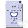 Rael Pimple Patches, Miracle Spot Control Cover - Hydrocolloid Acne Pimple Patch, Strips for Zits and Blemish, Korean Skin Care (20 Count)