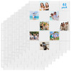 60 Pack Protective Photo Slide Pages Holds 1200 2x2 Inch 11 Holes Pocket Photo Sheets for 3/4 Ring Binder Card Clear Album Refill Pages Protectors Fi
