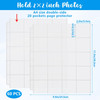 60 Pack Protective Photo Slide Pages Holds 1200 2x2 Inch 11 Holes Pocket Photo Sheets for 3/4 Ring Binder Card Clear Album Refill Pages Protectors Fi