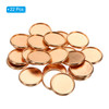 PATIKIL 28mm Plastic Book Binding Discs, 22 Pack Discbound Expansion Discs Plating Round Binder Rings for DIY Notebook Planner, Rose Gold