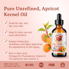 Bella Terra Oils - Organic Apricot Kernel Oil 16oz - Pure Organic Apricot Kernels Extract, Enriched with B-Vitamins & Omega Fatty Acids, Elevate Your