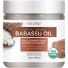 velona Babassu Oil USDA Certified Organic - 4 Fl Oz | 100% Pure and Natural Carrier Oil | Refined, Cold Pressed | Face, Hair, Body & Skin Care and Co