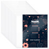 24 PCS 8.5" x 11" Rigid Print Protectors, Clear Hard Plastic Page Sheet Protectors, Hard Plastic Sleeves for Paper Photo Poster?Birth Certificate Doc