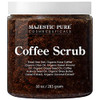MAJESTIC PURE Arabica Coffee Scrub - All Natural Exfoliating Body Scrub for Skin Care, Stretch Marks, Acne & Cellulite, Reduce the Look of Spider Vei