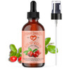 SALE! 4oz Rosehip Seed Oil, 100% Pure and Natural, Cold-Pressed, Unrefined, Organic Moisturizer for Skin and Hair - Includes Pump & Dropper