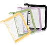 4 Pcs A5 Zipper Binder, 6 Ring Cover, PVC Sticker Binder Refillable Notebook Shell for Photocard Planner Journal Photo Album Folder, 10" x 7.5"