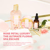 Spa Luxetique Spa Baskets for Women Gift, Womens Spa Gift Baskets, 15pcs Rose Spa Sets, Spa Kit Includes Body Oil, Bubble Bath, Bath Sets for Women,