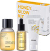 COSRX Honey Glow Kit, Korean Skin Care Set with Propolis Facial Toner, Serum, & Cream, Mini Travel Essentials, Deep Moisture, Hydration, Nourishment,