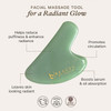 Beauty by Earth Jade Gua Sha Facial Tools - Face Sculpting & Massager Tool for Lymphatic Drainage & Jawline Sculpting, Guasha Tool for Face, Eye Depu