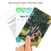 VIEKIER 100 Pack No Holes Sheet Protectors 8"" x 11.8"" Clear Plastic Sheet Sleeves Page Protectors Page Sleeves Top Loading Paper Protector for Docu