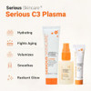Serious Skincare Serious-C3 Plasma Vitamin C Day Trio - C Cream Daytime Moisturizer SPF 30 2 oz, Vitamin C Serum Skin Conditioner 1 oz. and C-Eye Tre