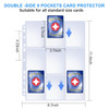 GEAoffice 1260 Pocket Card Sleeves - 9 Pocket Page Protector for Trading, Sport, Coupon, Game & Business Cards - 70 Pages