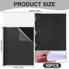 30 Pcs Clear Front Report Covers with 3 Prongs Presentation Folders Plastic Resume Portfolio Report Letter Size Presentation Binder for Paper Documen