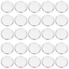 PATIKIL 35mm 1-1/2" Clear Plastic Round Book Binding Discs, 55 Pcs Discbound Expansion Discs Plating Round Binder Rings for DIY Notebook Planner
