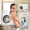 Electric Back Scrubber for Shower, Wall Mounted Electric Shower Back Scrubber, Dry Brushing Body Brush for Bathing, Cleansing, Exfoliating and Massai