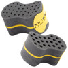 NuDred Hair Sponge for Black Men and Women, Hair Twisting Sponge, Barber Curling Care Tool for Afro, Dreads, Curls, Coils & Twists (Black, Double Sid