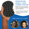 NuDred Hair Sponge for Black Men and Women, Hair Twisting Sponge, Barber Curling Care Tool for Afro, Dreads, Curls, Coils & Twists (Black, Double Sid