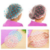 Shower Cap, 3 Pcs Waterproof Reusable Shower Caps Bath Hair Hat Valentines Day Gifts for Women Men Kids
