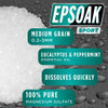 Epsoak Sport: Epsom Salt Soak for Athletes  Fast-Dissolving Magnesium Sulfate with Eucalyptus & Peppermint Oils  Energizing Muscle Relief & Post-Wo